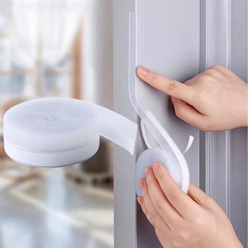 Dstorelhp Silicone Weather Stripping Door Seal, 35MM x 32.8FT, Transparent - size: 35 mm x 10 m