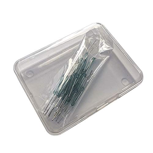 Gebildet 30pcs Reed Switch, Normally Open (N/O) Magnetic Induction Switch, Miniature Reed Contact (2mm x 14mm) - color: Transparent-E325