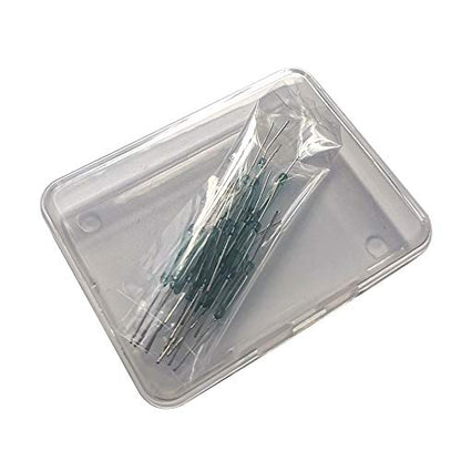 Gebildet 30pcs Reed Switch, Normally Open (N/O) Magnetic Induction Switch, Miniature Reed Contact (2mm x 14mm) - color: Transparent-E325
