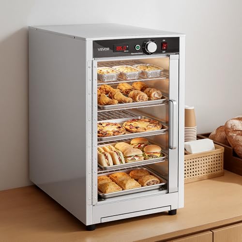 VEVOR Commercial Electric Food Warmer 5 Tier Transparent Single-Door - size: 5 Tier