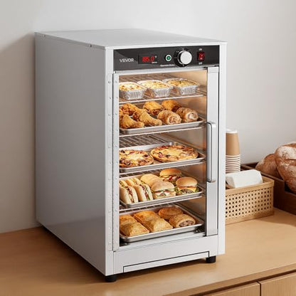 VEVOR Commercial Electric Food Warmer 5 Tier Transparent Single-Door - size: 5 Tier