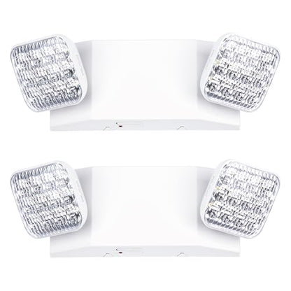 GRUENLICH LED Emergency Light for Business, Battery Backup, 2 Pack - size: 2-Pack
