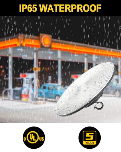 ADUB 240W UFO LED High Bay Light 5000K UL Listed 33600LM Dimmable 3 Pack
