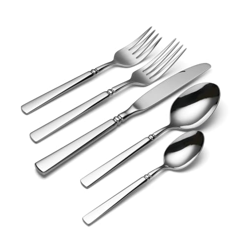 Oneida Flatware Easton 18/10 Silverware Set for 1, 5-Piece Place Setting - style: 5-Piece Flatware Set