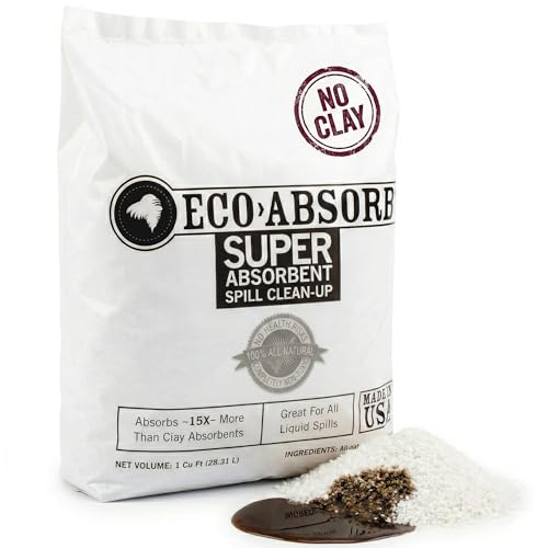 Sprinkle & Sweep Eco Absorb 1 CuFt Liquid Spill Cleanup Powder for Oil