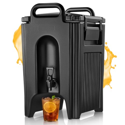 FOHERE Pro Insulated Beverage Dispenser 5 Gal, Hot Cold Commercial Catering - size: 18.9L