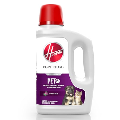 Hoover Pet Carpet Cleaner Solution, 64 oz., Tropical Breeze Scent - style: 64 oz Carpet Solution