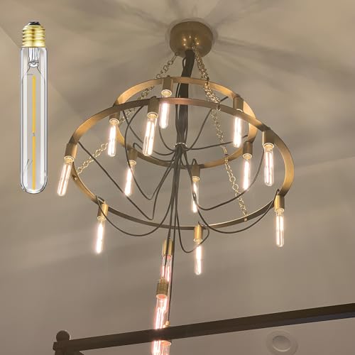 E26 Tubular LED Bulbs 4W Dimmable T10 Vintage Bulb 3000K Soft White - color: 4w=40w 3000k Soft White