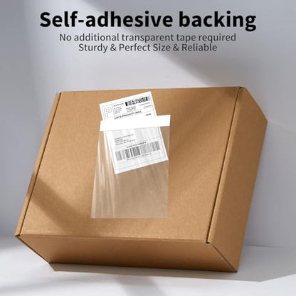 4.5'' X 5.5'' Packing List Envelopes Clear Self-Adhesive Top Loading Mailing Packing List Pouches Shipping Label Envelopes (500 Packs) - size: 4.5" x 5.5" - 500 Pcs