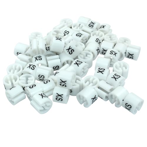 Clothes Hanger Marker, White, 100Pcs - color: White-xs