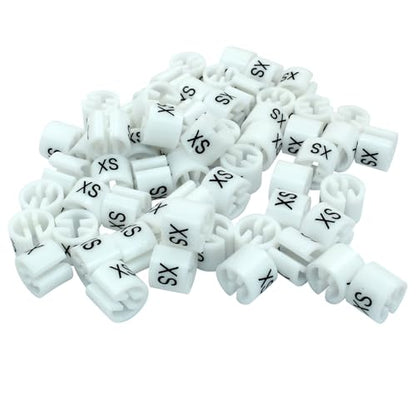 Clothes Hanger Marker, White, 100Pcs - color: White-xs