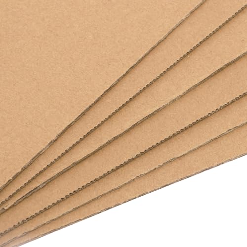 100 Pack 10"x 10" Corrugated Cardboard Sheets, Flat Cardboard Layer Pads 2 mm Thickness, Flexible Packaging Inserts for Shipping, Mailing, and Crafts, by IHDYPPEW - size: 100 Pack 10"x 10" brown