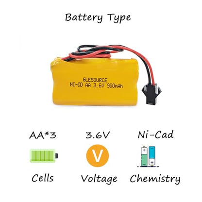 XUNTU 3.6V 900mAh AA ELB B001 Emergency/Exit Light Battery Replacement for Lithonia ELB B001 ELBB001 ELB-B001 Lithonia EU2 LED Unitech 0253799 Interstate ANIC1566 (2 Pack) - size: 2PCS 3.6V 900mAh battery