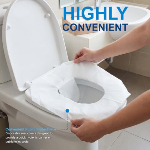 MED PRIDE Disposable Toilet Seat Covers,Flushable,Septic Safe,250 Count