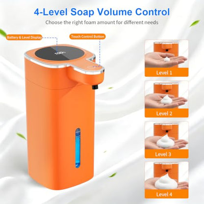 Automatic Foaming Soap Dispenser Touchless - color: Orange
