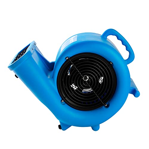 MOUNTO 1/3 HP 2000 CFM Air Mover for Water Damage Restoration – Heavy-Duty Carpet Dryer & Floor Blower Fan with 3 Speeds, Dual GFCI Outlets & 25ft Power Cord