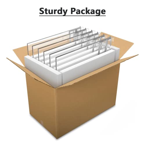 MaxGear Acrylic Sign Holder 8.5" x 11" Double Sided Acrylic Stand, 6 Pack - size: 6 Pack 8.5X11