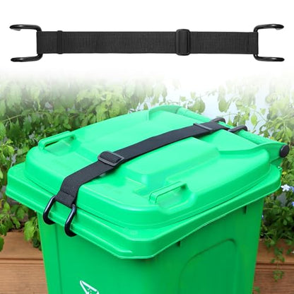 Trash Can Lid Lock Strap for Raccoons & Animals, 28-96 Gallon, 1 Pack