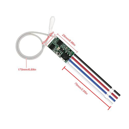 433mhz Remote, 12v Remote Control Switch, DC 6V 12V 24V 1CH Channel Relay Wireless Secure RF Remote Control Switches Transmitter and Receiver kit, Momentary Toggle Latched Delay Mode(1Pack) - color: 1 transmitters and 1 receiver