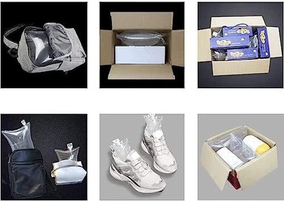 Miupoo Packaging Air Bags,Clear Plastic Inflatable Air Packaging Protector Bag with Free Pump Cushion,Air Cushion Blocking Packaging Bag,12x16 Inches,100 Pieces - size: 12x16×100 Inches