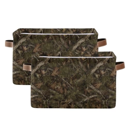 Camouflage Rectangular Storage Basket Organizer Bin Shelf Baskets For Clothes Gifts For Home Office Dorm - color: Camouflage