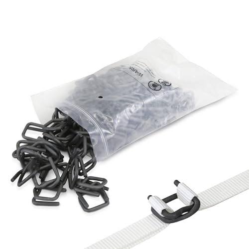 Heavy Duty Phosphate Wire Buckle for 1/2" Width Cord Strapping (Pack of 100)-Wire Buckles with Phosphate Coating - size: 1/2" Phosphate, style: 100 Pack