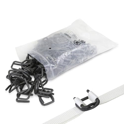 Heavy Duty Phosphate Wire Buckle for 1/2" Width Cord Strapping (Pack of 100)-Wire Buckles with Phosphate Coating - size: 1/2" Phosphate, style: 100 Pack
