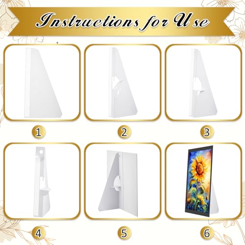 Marspark 12 Pack Poster Stand,12 Inch,White - color: White, size: 12 Inch