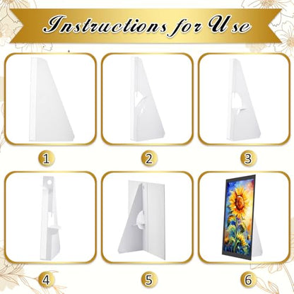 Marspark 12 Pack Poster Stand,12 Inch,White - color: White, size: 12 Inch