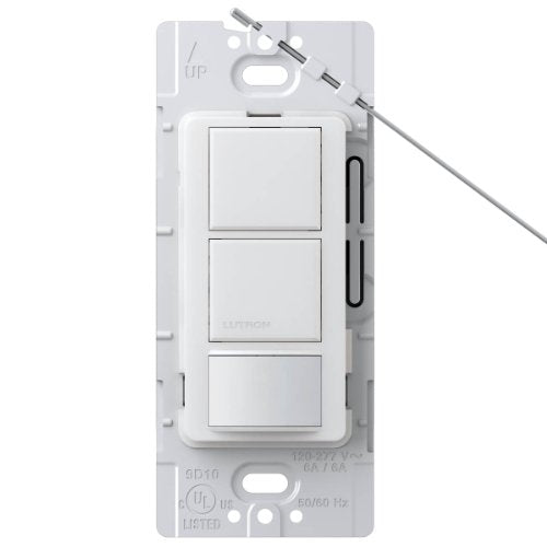 Lutron MS-OPS6-DDV-SW Maestro 6-Amp Single Pole Dual Circuit Occupancy Sensing Switch, Snow - color: Snow