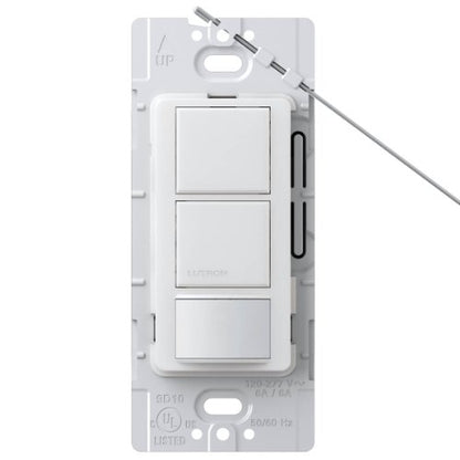 Lutron MS-OPS6-DDV-SW Maestro 6-Amp Single Pole Dual Circuit Occupancy Sensing Switch, Snow - color: Snow