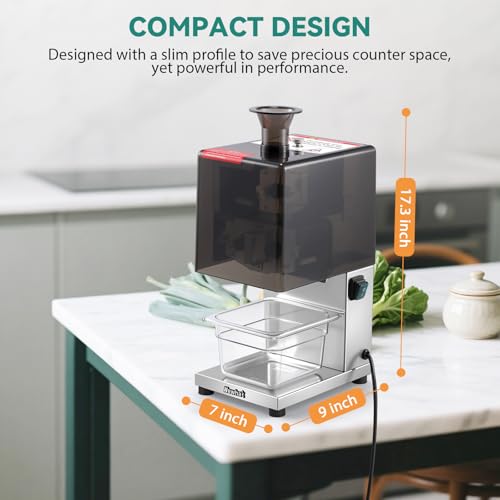 Newhai Commercial Scallion Shredder, 2.3mm Detachable Blade, Compact Design