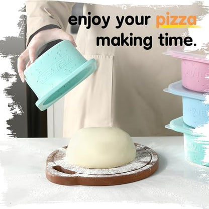 PLUS 1000ml Pizza Dough Proofing Containers, 2-Pack, Bondi Mint - color: Bondi Mint