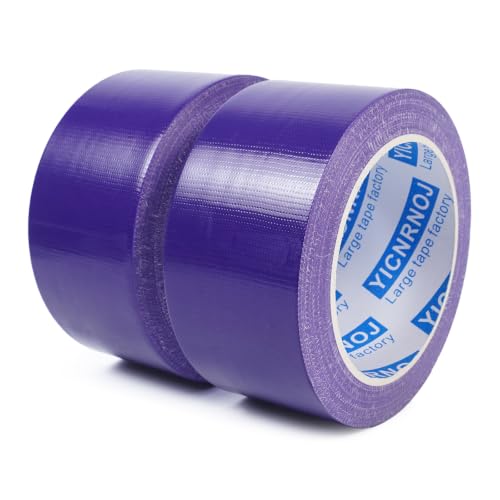 2-Pack 2 in 22 Yds Purple Duct Tape, Strong & No Residue - color: Purple