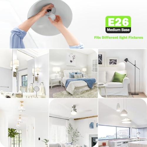 Maylaywood A19 LED Light Bulb 60W Equivalent, Dimmable 4000K Neutral White - color: Neutral White