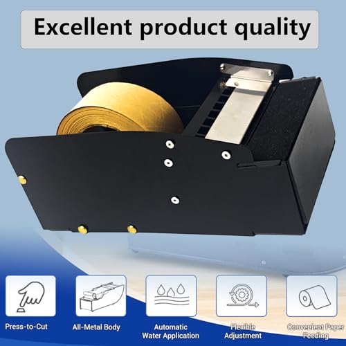 A Wet Kraft Paper Tape Cutter with a Water Brush, Suitable for a Width of 6 inches, Express Box, Cardboard Box Packaging, Gift Box(Multi-Scene for Industry/Home/Office/Business