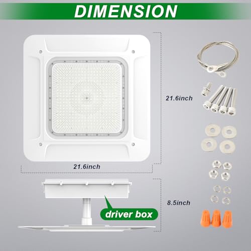 LED Gas Station Canopy Light 240W Carport Garage Lamp Fixture 5700K - color: 240W
