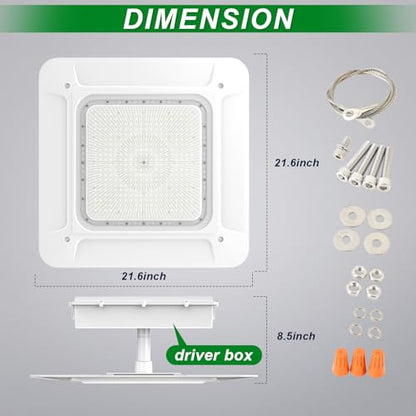 LED Gas Station Canopy Light 240W Carport Garage Lamp Fixture 5700K - color: 240W