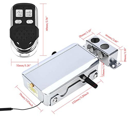 Electronic Deadbolt Anti-Theft Smart Hidden Door Lock with Remote Control and Smartphone App Access - color: Remote Control + APP