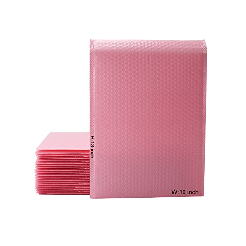 Pink 13x10 Inch 25Pcs Bubble Mailing Shipping Seal Packaging Envelope Bags - color: pink-25PCS, size: L13xW10 inch