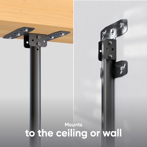 ONKRON Ceiling TV Mount 32-80 Inch, max 150 lbs, max VESA 600x400, Black - color: Black