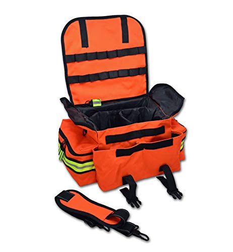 Lightning X Small Medic First Responder EMT Trauma Bag Stocked First Aid Trauma Fill Kit A - color: Fluorescent Orange