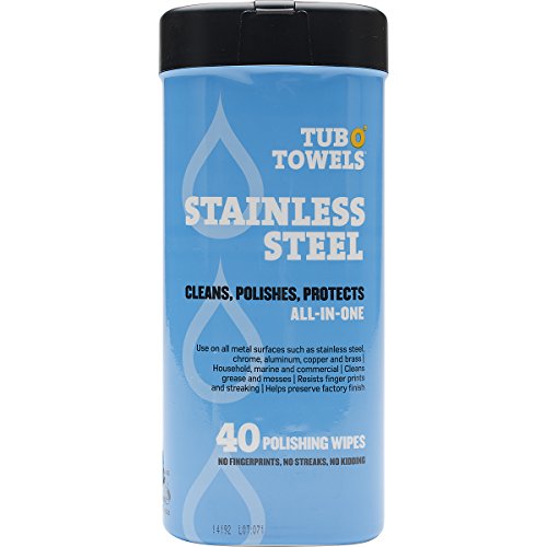 Tub O' Towels 7"X8" 40/pkg-Stainless Steel