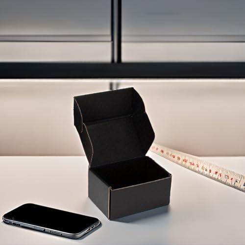 6x4x3 Black Shipping Boxes for Small Business, Packing, 25 Pack - color: Black, size: 6x4x3-Inch