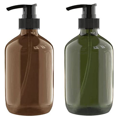 2 PCS 10 OZ Pump Bottle Plastic Pump Lotion Dispenser Empty Bottles - size: 10 Ounce (Pack of 2)