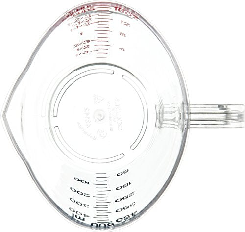 Carlisle FoodService Products 4314207 Commercial Plastic Measuring Cup, 1 Pint, Clear - size: 1 Pint, style: Modern