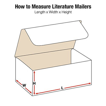 Box USA Mailer Boxes Medium 15 1/8"L x 11 1/8"W x 4"H 50-Pack - Corrugated Cardboard Box for Shipping, Moving, Mailing, Packing, Packaging and Storage - size: 15x11x4" 50-Pack White