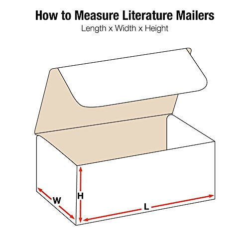 Box USA Mailer Boxes Medium 15 1/8"L x 11 1/8"W x 4"H 50-Pack - Corrugated Cardboard Box for Shipping, Moving, Mailing, Packing, Packaging and Storage - size: 15x11x4" 50-Pack White