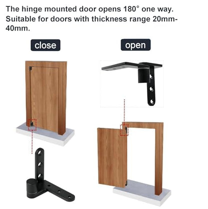 180°Rotating Pivot Hinges,Max Load 150lbs