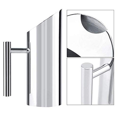 Stainless Steel Water Pitcher, Iced Tea Pitcher Pitcher Teapot with Handle Cold and Hot Water Pitcher, for Homemade Drinks Iced Tea Wine Coffee Milk Home Hotel Serving Tool(1,5L) - size: 50.7 Ounces